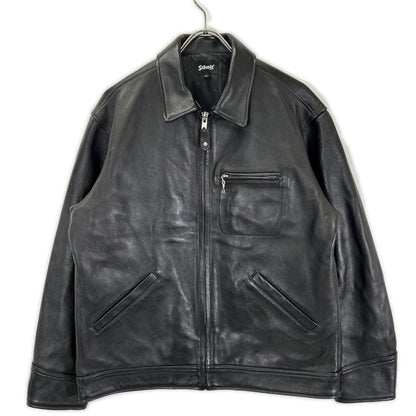 schott ショット 782-5950014 ブラック ラムスキン LEATHER TRACKER JACKET/レザートラッカージャケット ジャケット