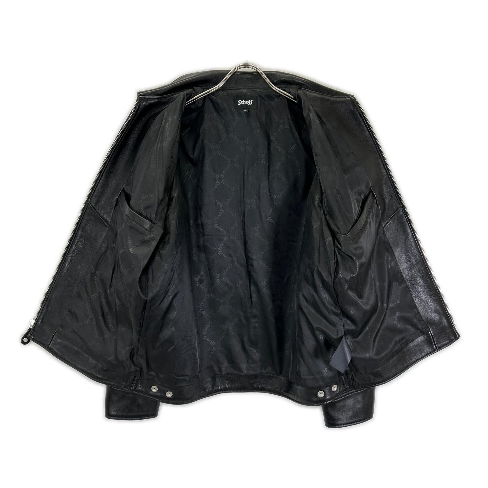 schott ショット 782-5950014 ブラック ラムスキン LEATHER TRACKER JACKET/レザートラッカージャケット ジャケット