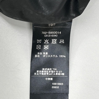 schott ショット 782-5950014 ブラック ラムスキン LEATHER TRACKER JACKET/レザートラッカージャケット ジャケット
