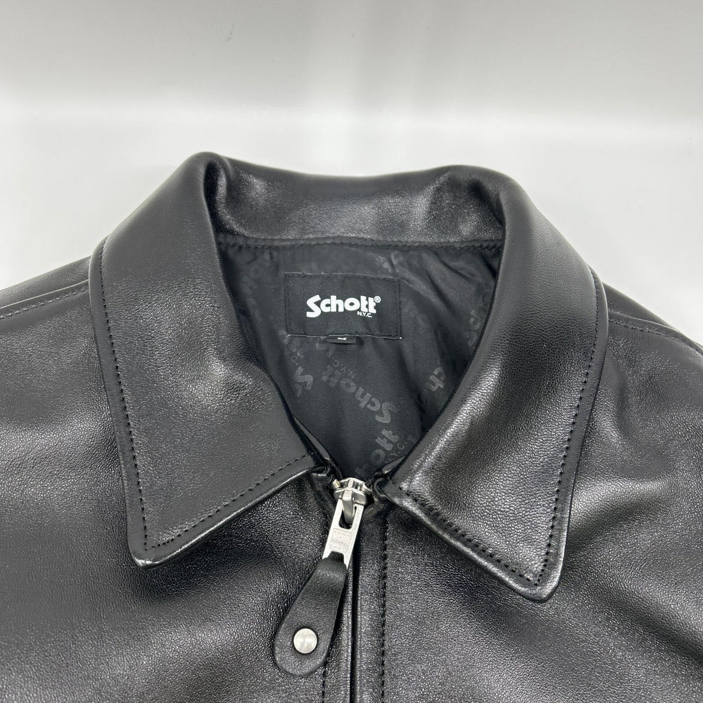 schott ショット 782-5950014 ブラック ラムスキン LEATHER TRACKER JACKET/レザートラッカージャケット ジャケット