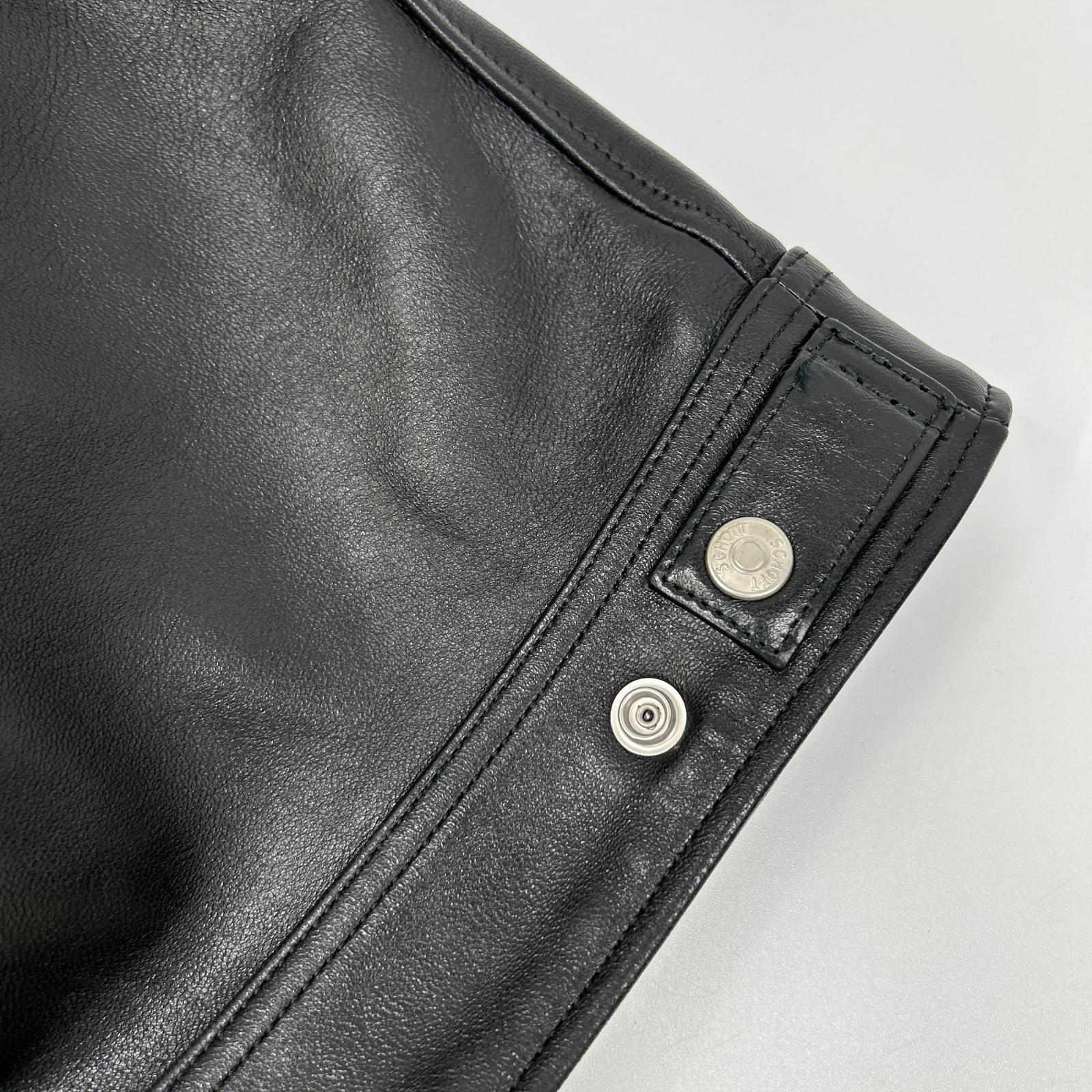schott ショット 782-5950014 ブラック ラムスキン LEATHER TRACKER JACKET/レザートラッカージャケット ジャケット