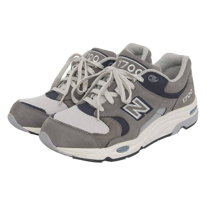 NEW BALANCE ニューバランス 新品同様 ヌバック×メッシュ CM1700 ローカットスニーカー シューズ メンズ グレー 26cm CM1700TE シューズ