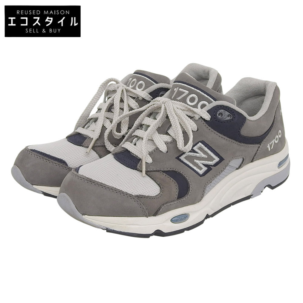 NEW BALANCE ニューバランス 新品同様 ヌバック×メッシュ CM1700 ローカットスニーカー シューズ メンズ グレー 26cm CM1700TE シューズ