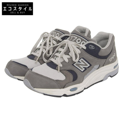 NEW BALANCE ニューバランス 新品同様 ヌバック×メッシュ CM1700 ローカットスニーカー シューズ メンズ グレー 26cm CM1700TE シューズ