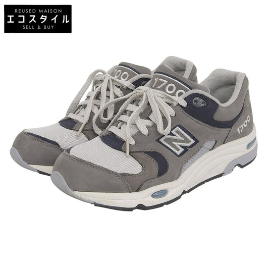 NEW BALANCE ニューバランス 新品同様 ヌバック×メッシュ CM1700 ローカットスニーカー シューズ メンズ グレー 26cm CM1700TE シューズ