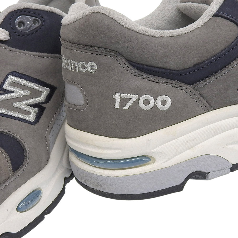 NEW BALANCE ニューバランス 新品同様 ヌバック×メッシュ CM1700 ローカットスニーカー シューズ メンズ グレー 26cm CM1700TE シューズ