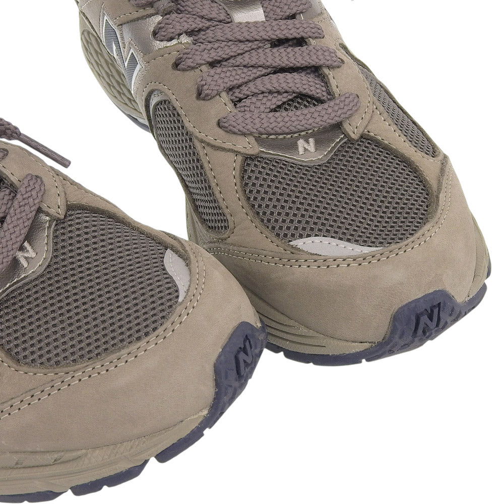 NEW BALANCE ニューバランス 新品同様 ヌバック×メッシュ 2002R ローカットスニーカー シューズ メンズ グレー 26cm ML2002RA シューズ