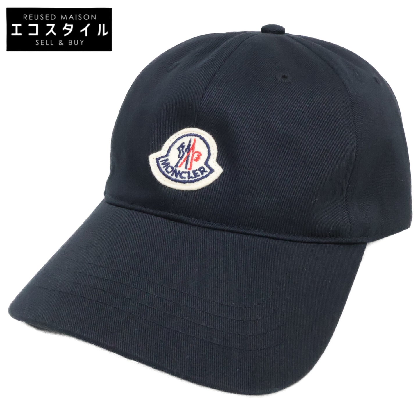 MONCLER モンクレール 【美品/国内正規】23年製 J10913B00054 V0090 BERRETTO BASEBALL ロゴワッペン 6パネル ベースボールキャップ 帽子
