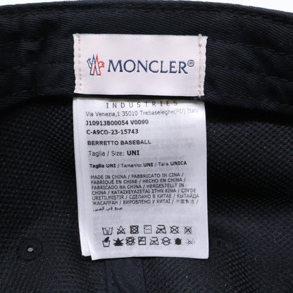 MONCLER モンクレール 【美品/国内正規】23年製 J10913B00054 V0090 BERRETTO BASEBALL ロゴワッペン 6パネル ベースボールキャップ 帽子