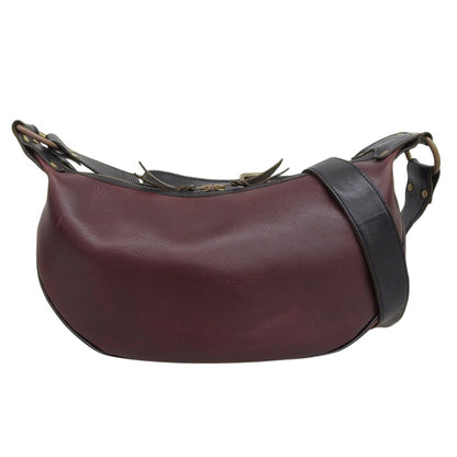 INCEPTION インセプション ホーウィン社クロムエクセルレザー カウハイド BANANA BAG/バナナバッグ ショルダー レディース バーガンディ ショルダーバッグ