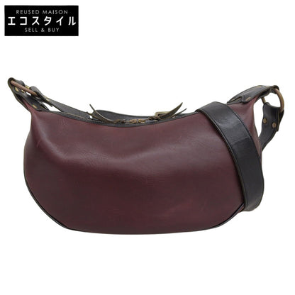 INCEPTION インセプション ホーウィン社クロムエクセルレザー カウハイド BANANA BAG/バナナバッグ ショルダー レディース バーガンディ ショルダーバッグ