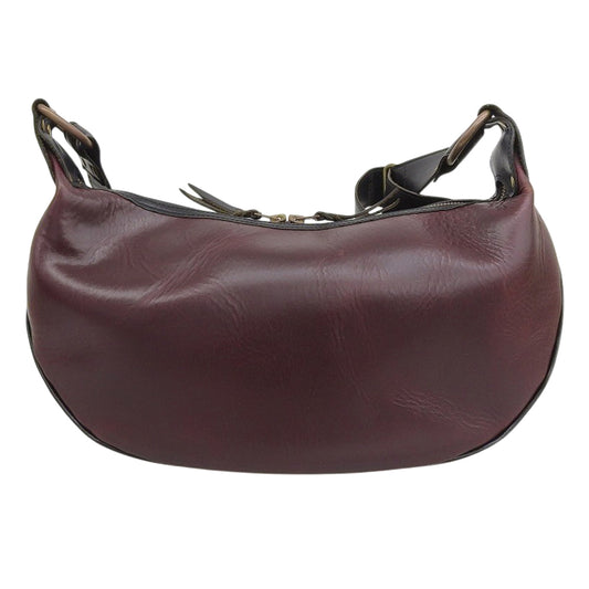 INCEPTION インセプション ホーウィン社クロムエクセルレザー カウハイド BANANA BAG/バナナバッグ ショルダー レディース バーガンディ ショルダーバッグ