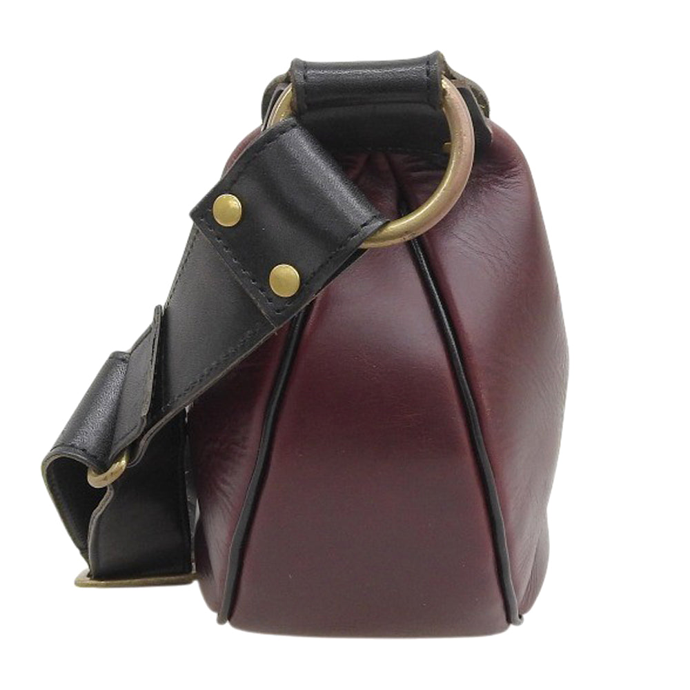 INCEPTION インセプション ホーウィン社クロムエクセルレザー カウハイド BANANA BAG/バナナバッグ ショルダー レディース バーガンディ ショルダーバッグ