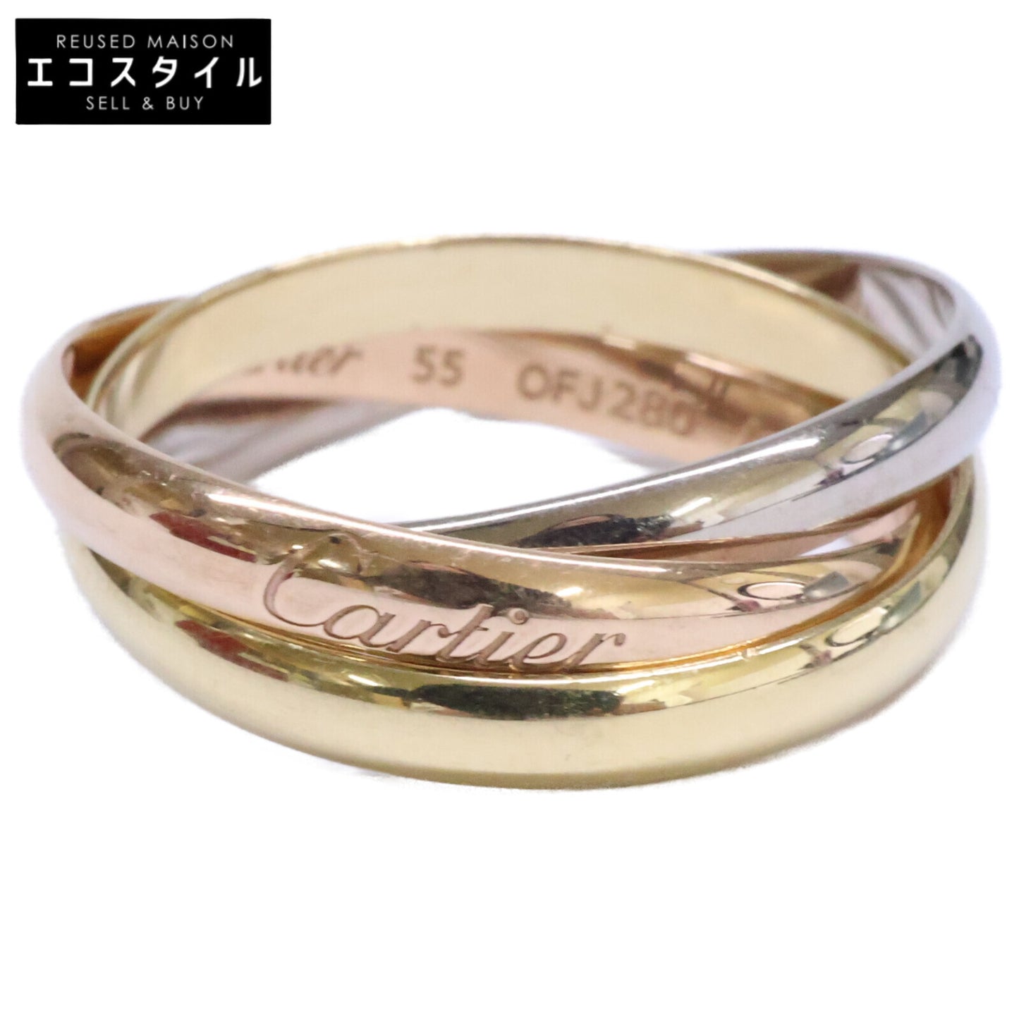 Cartier カルティエ Au750 トリニティ リング 指輪