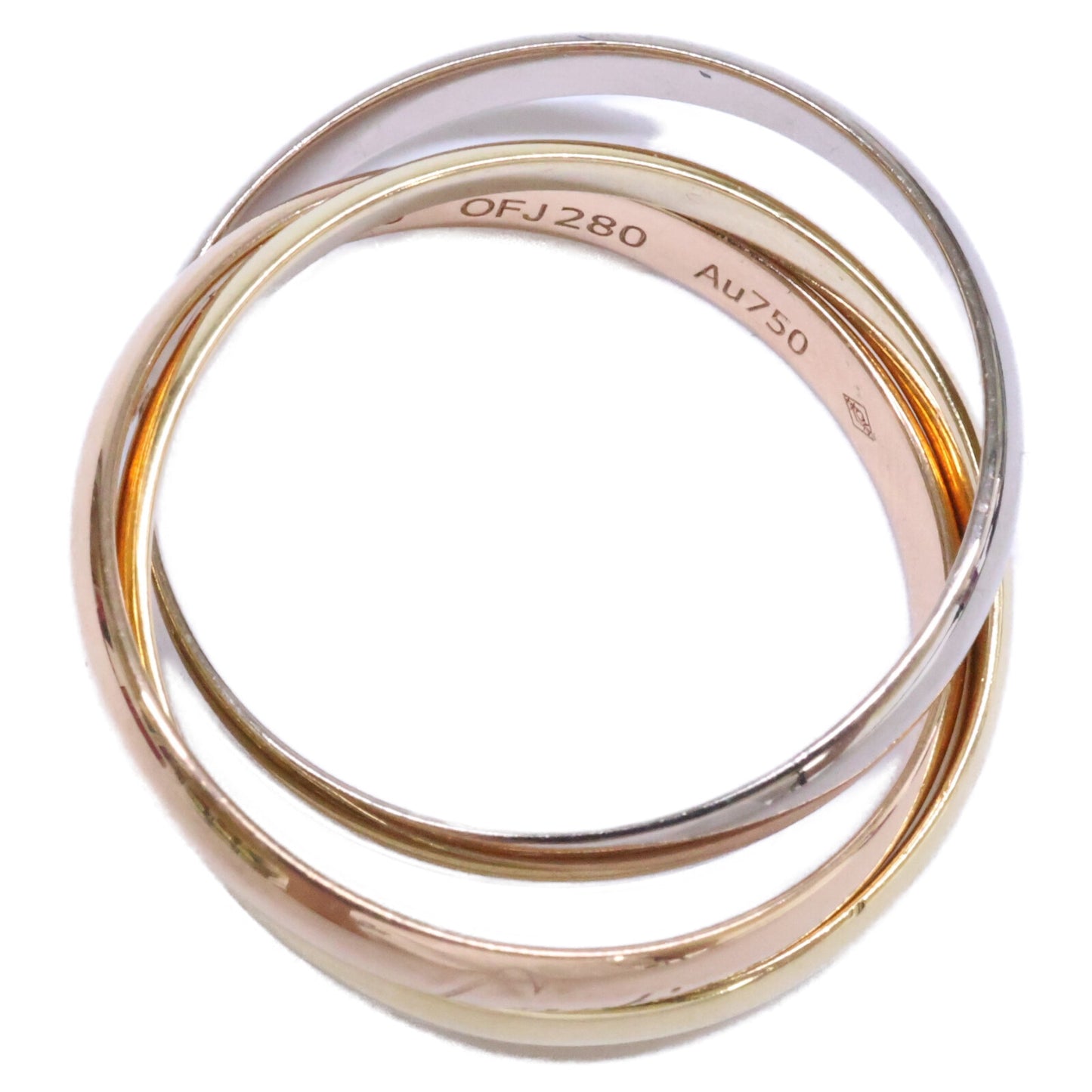 Cartier カルティエ Au750 トリニティ リング 指輪