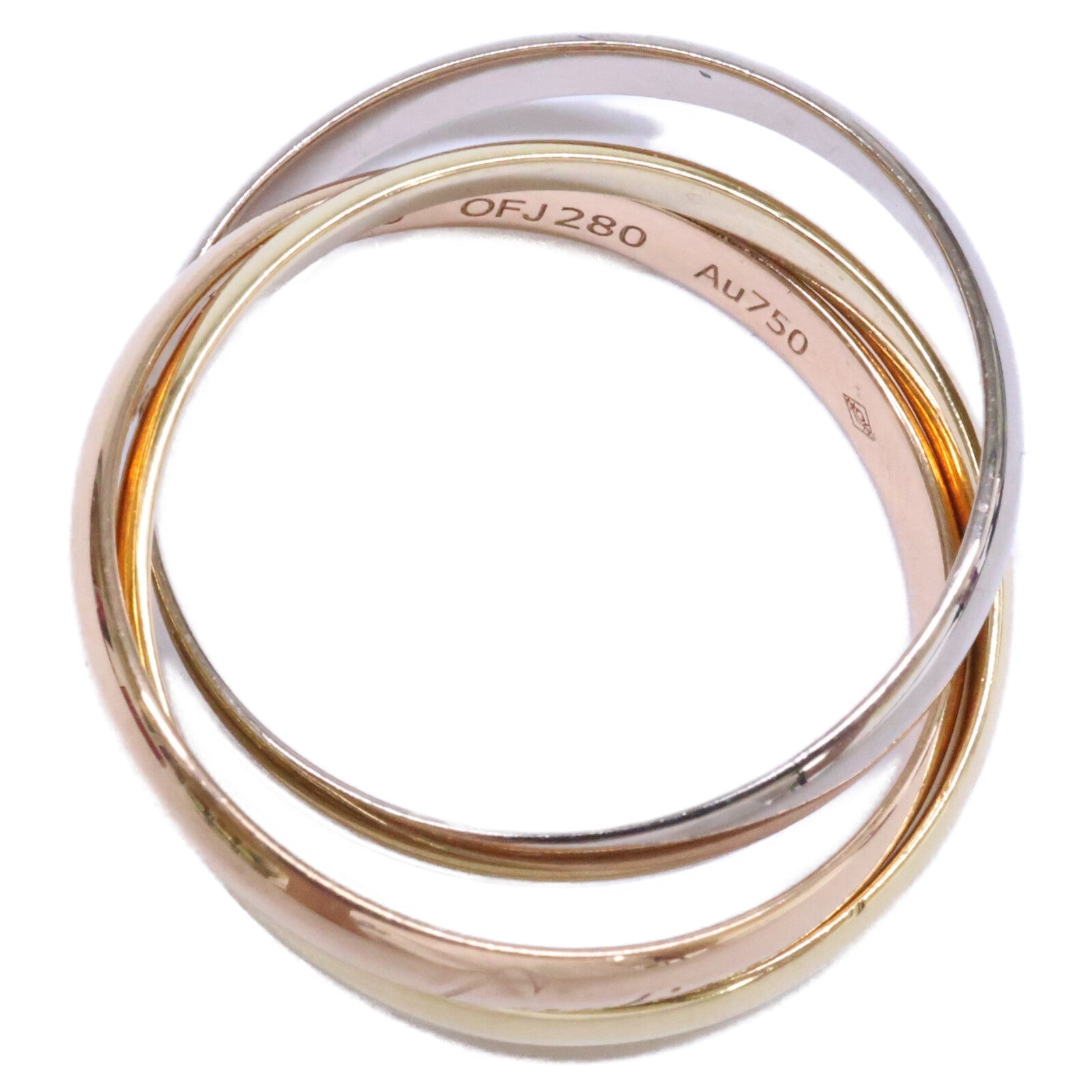 Cartier カルティエ Au750 トリニティ リング 指輪
