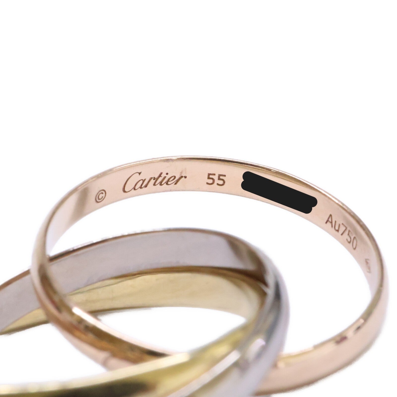Cartier カルティエ Au750 トリニティ リング 指輪