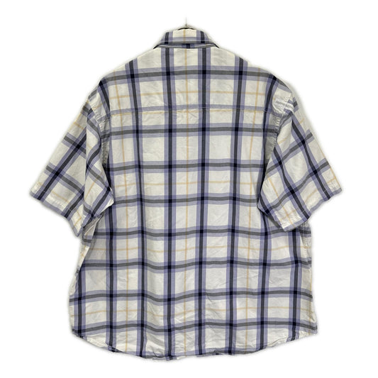 A BATHING APE アベイシングエイプ ホワイト ラバーワッペン チェックシャツ トップス