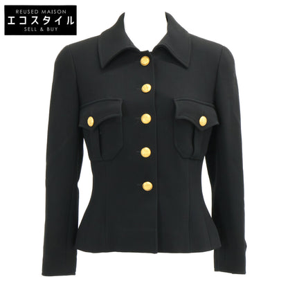 CHANEL シャネル 【国内正規】96A P08503V05073 ウール ココマークボタン 裾チェーン装飾 シングルジャケット ジャケット