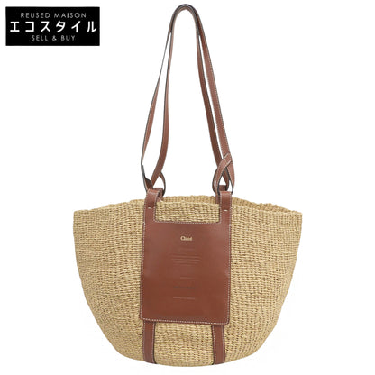 Chloe クロエ 美品 Mifuko バケットバッグ ラージ ショルダーバッグ レディース ベージュ ショルダーバッグ