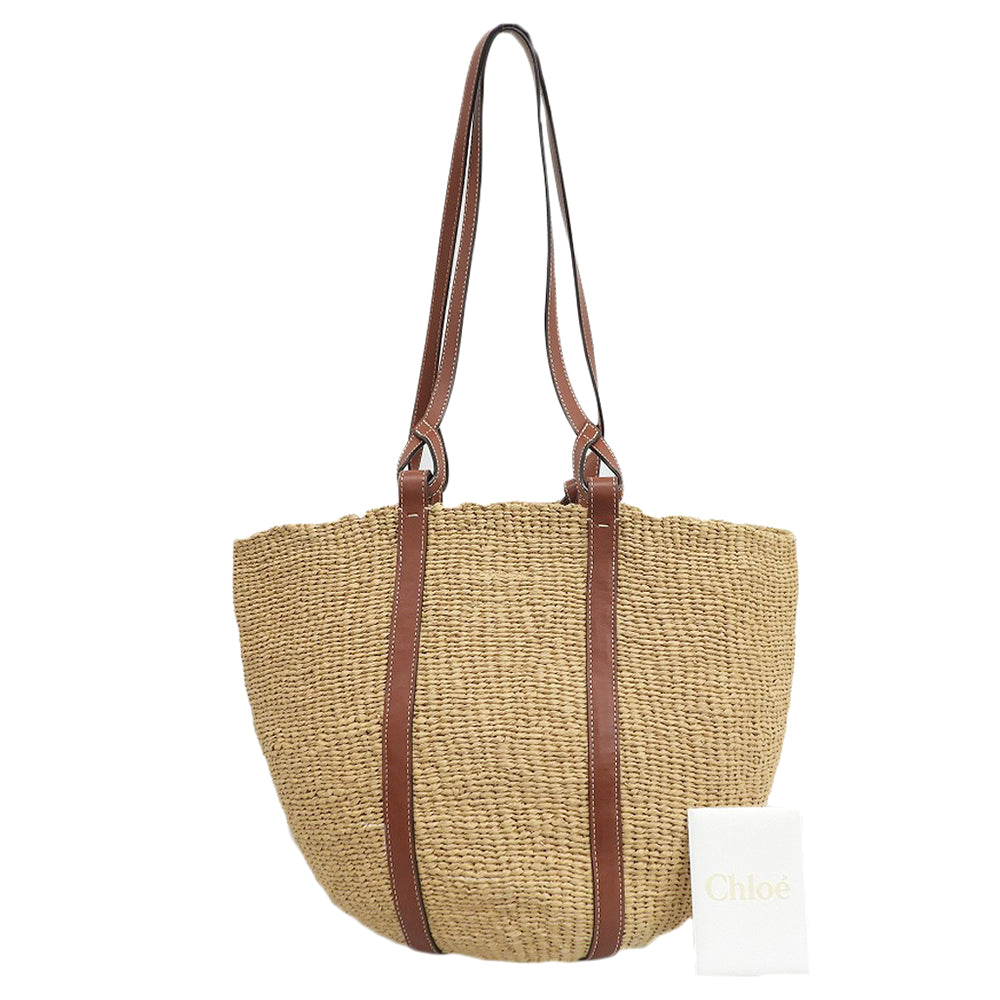 Chloe クロエ 美品 Mifuko バケットバッグ ラージ ショルダーバッグ レディース ベージュ ショルダーバッグ