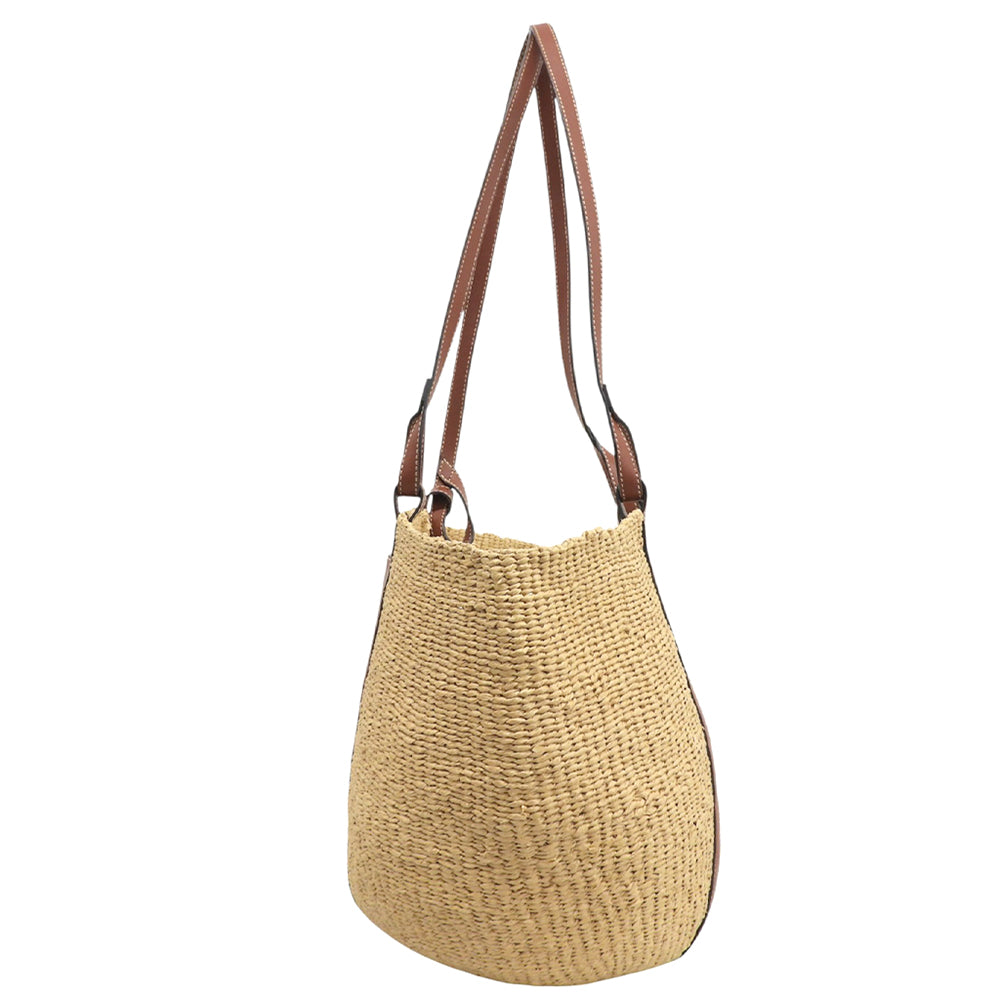 Chloe クロエ 美品 Mifuko バケットバッグ ラージ ショルダーバッグ レディース ベージュ ショルダーバッグ