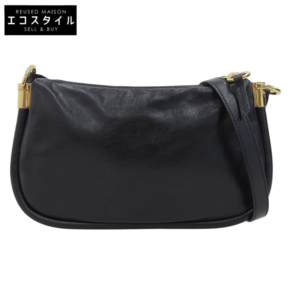 Chloe クロエ 美品 パラティ 24 ミニバッグ ショルダーバッグ レディース 黒 ブラック CHC24WP436O17001 ショルダーバッグ