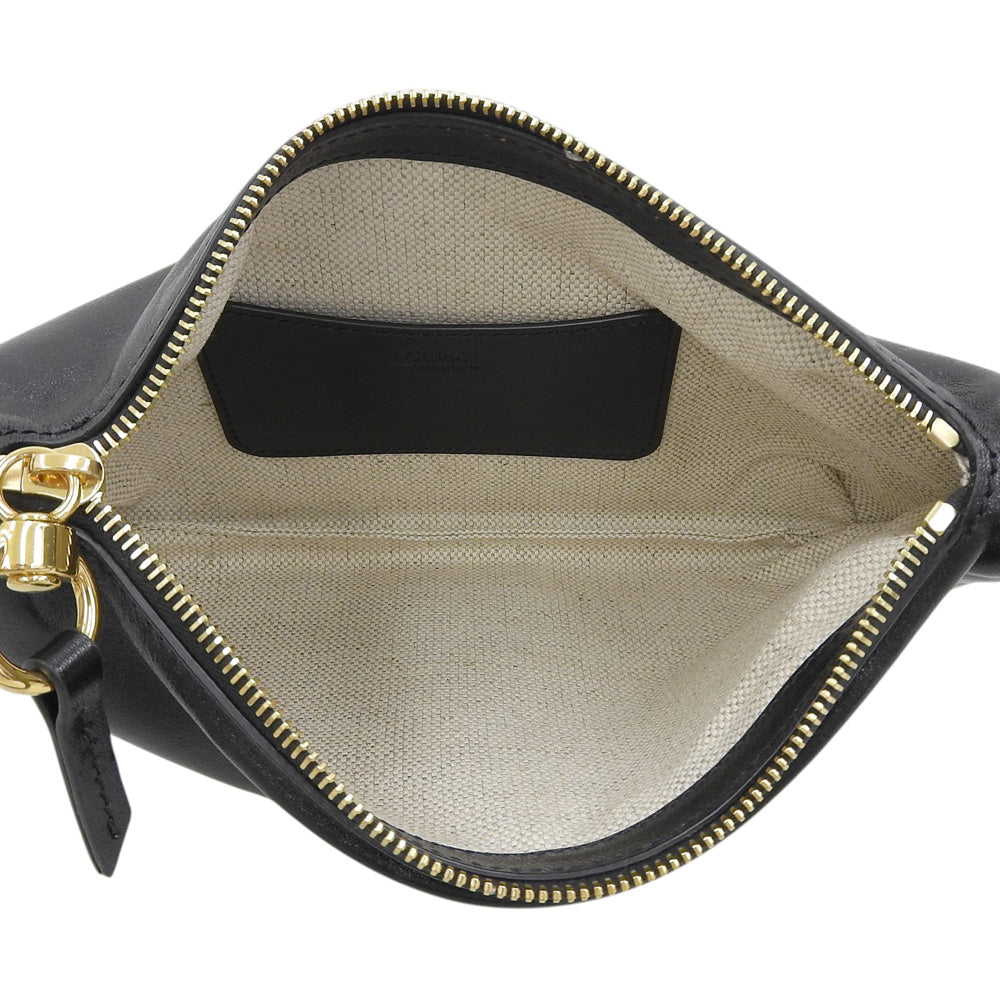 Chloe クロエ 美品 パラティ 24 ミニバッグ ショルダーバッグ レディース 黒 ブラック CHC24WP436O17001 ショルダーバッグ