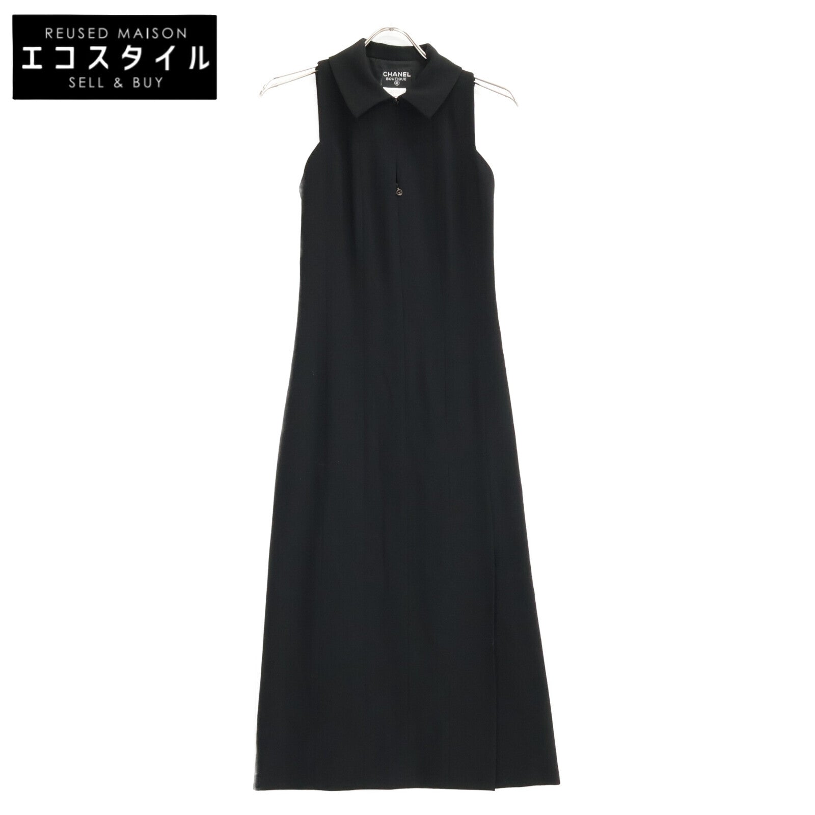 CHANEL シャネル 98P P10352V03956 ウール ノースリーブ ロング ワンピース