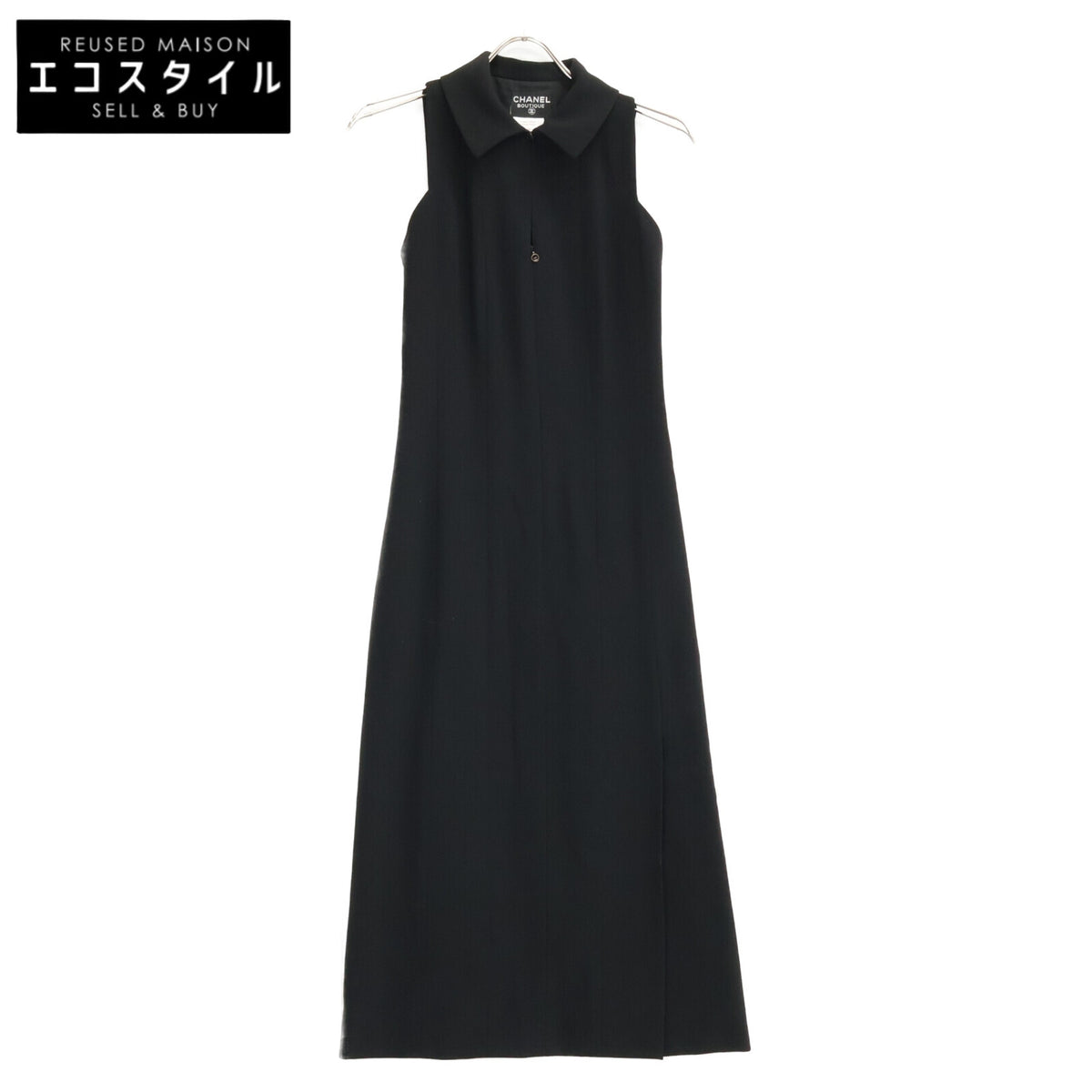 CHANEL 98P P10352V03956 wool sleeveless long dress
