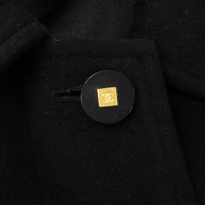 CHANEL シャネル 【国内正規】96A P08272W02312 カシミヤ サイドスリット ステンカラー コート