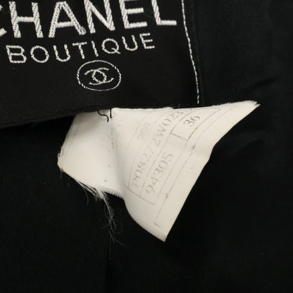 CHANEL シャネル 【国内正規】96A P08272W02312 カシミヤ サイドスリット ステンカラー コート