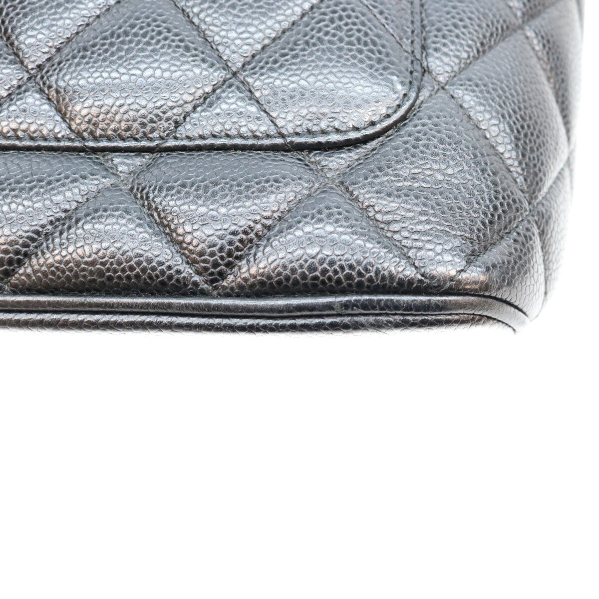 CHANEL シャネル 6番台 黒 キャビアスキン SV金具 復刻トートバッグ トートバッグ