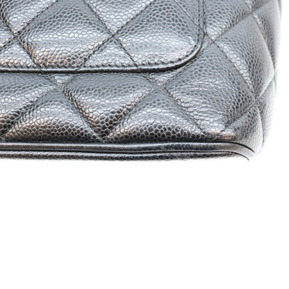 CHANEL シャネル 6番台 黒 キャビアスキン SV金具 復刻トートバッグ トートバッグ