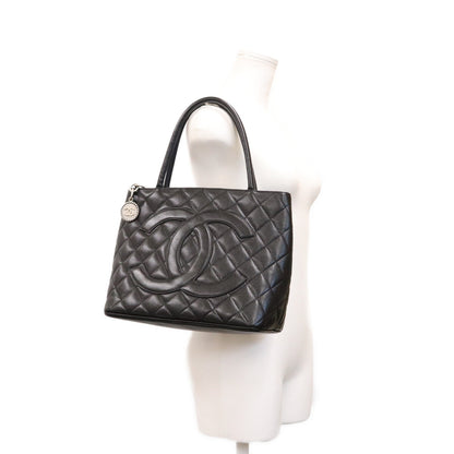 CHANEL シャネル 6番台 黒 キャビアスキン SV金具 復刻トートバッグ トートバッグ