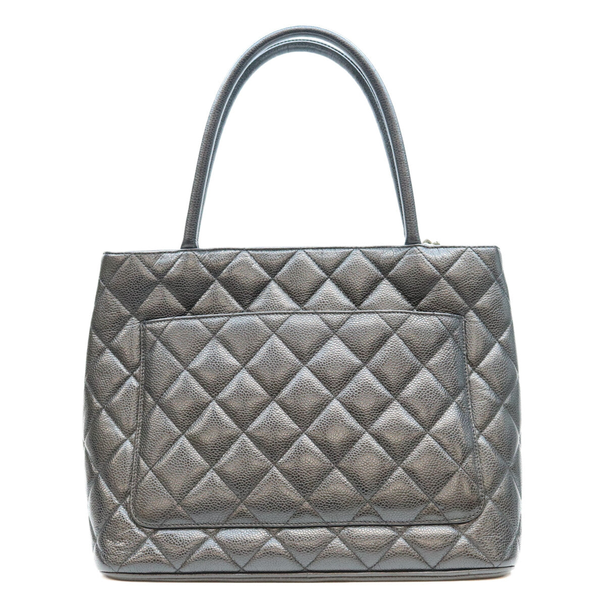 CHANEL シャネル 6番台 黒 キャビアスキン SV金具 復刻トートバッグ トートバッグ