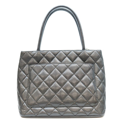 CHANEL シャネル 6番台 黒 キャビアスキン SV金具 復刻トートバッグ トートバッグ