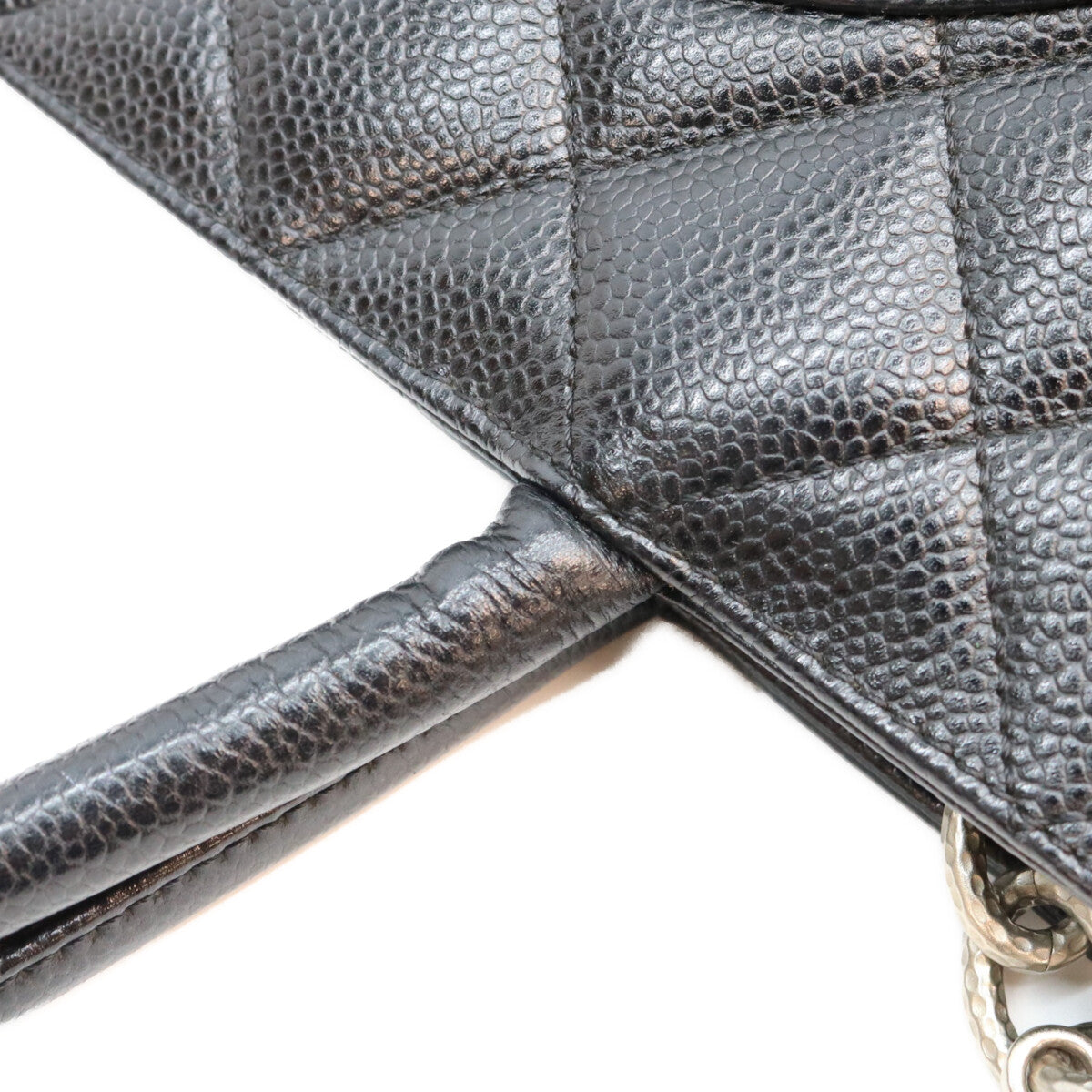CHANEL シャネル 6番台 黒 キャビアスキン SV金具 復刻トートバッグ トートバッグ