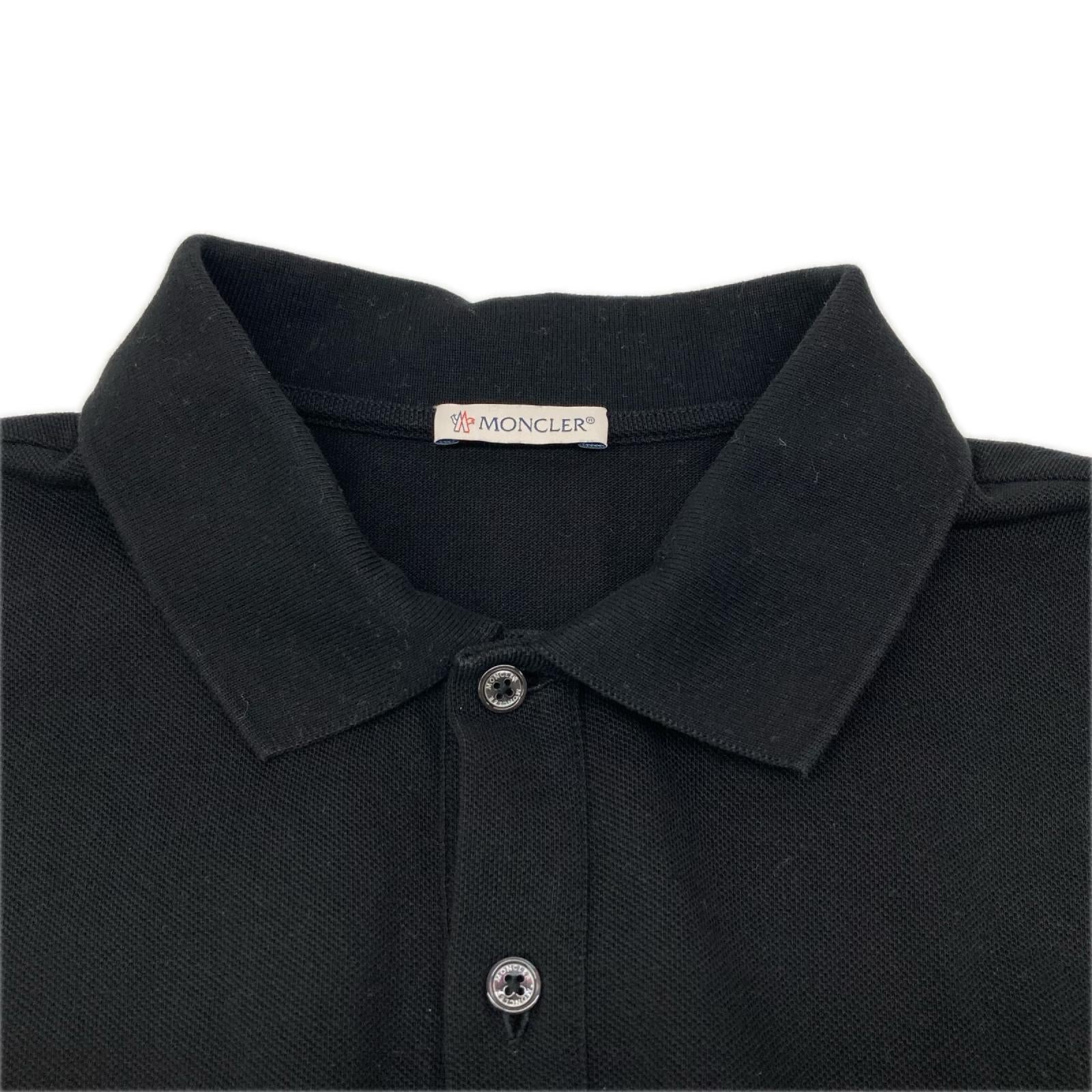 MONCLER モンクレール 24年製 ブラック コットン SS POLO ショートスリーブポロシャツ トップス