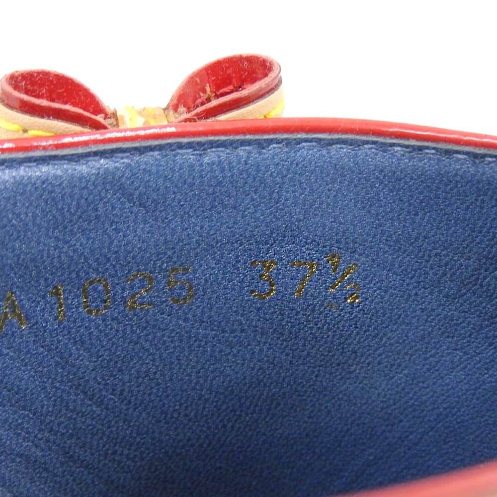 LOUIS VUITTON ルイヴィトン モノグラム デニム エスパドリーユ ヒール シューズ レディース ブルー 37 1/2 05年 シューズ