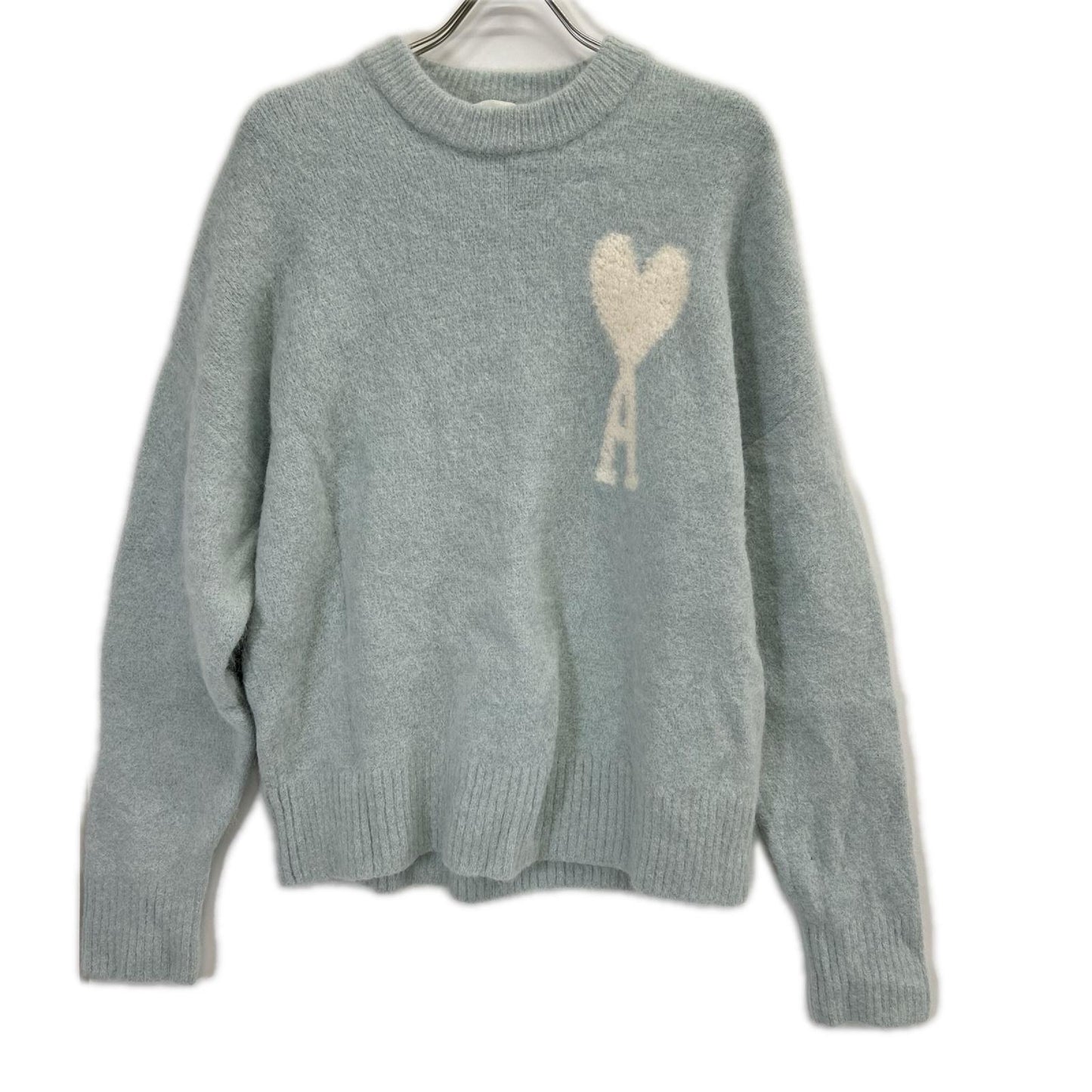 AMI Alexandre Mattiussi アミアレクサンドルマテュッシ ライトブルー ウール DE COEUR CLOUDY ADCセーター トップス