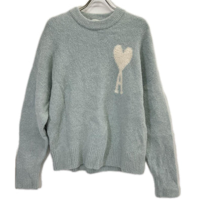 AMI Alexandre Mattiussi アミアレクサンドルマテュッシ ライトブルー ウール DE COEUR CLOUDY ADCセーター トップス