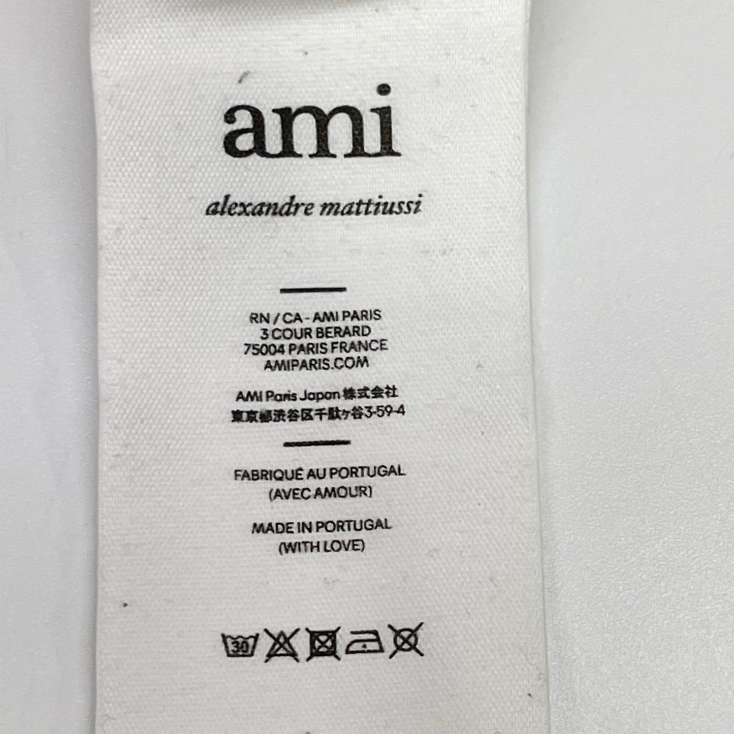 AMI Alexandre Mattiussi アミアレクサンドルマテュッシ BFUSW200.730 グレー ロゴ刺しゅう フーディープルオーバー トップス