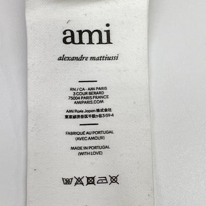 AMI Alexandre Mattiussi アミアレクサンドルマテュッシ BFUSW200.730 グレー ロゴ刺しゅう フーディープルオーバー トップス