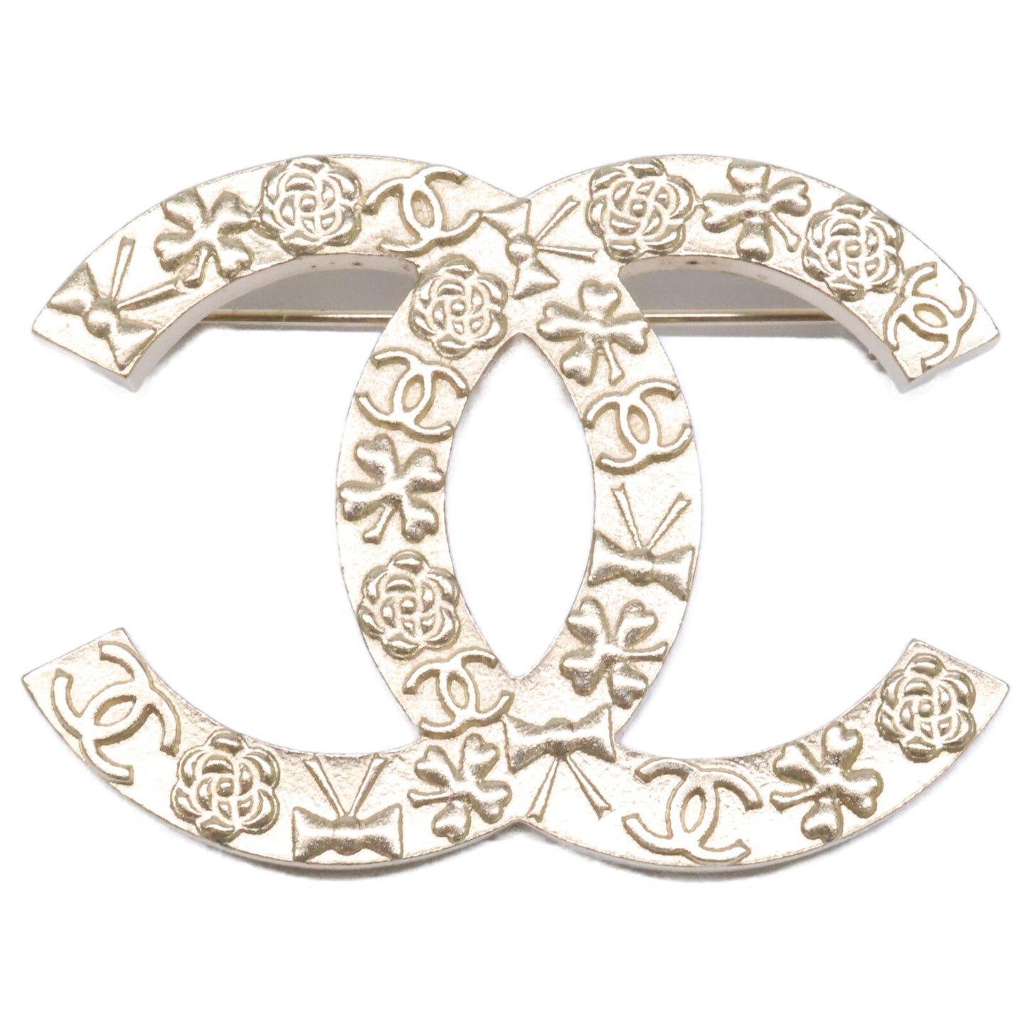 CHANEL シャネル 美品 08A マルチアイコン ココマーク ブローチ