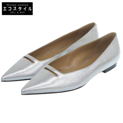 PELLICO ペリーコ 美品 ポインテッドトゥーシューズ レディース シルバー 37 1/2 シューズ