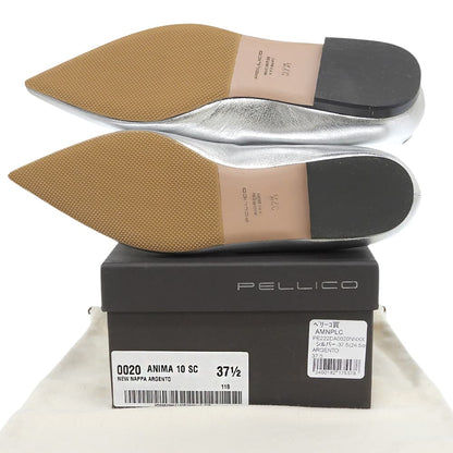 PELLICO ペリーコ 美品 ポインテッドトゥーシューズ レディース シルバー 37 1/2 シューズ