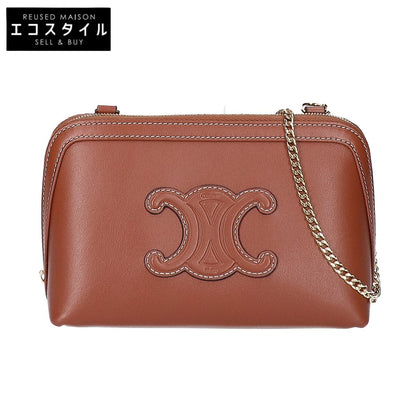 CELINE セリーヌ 10E383DR8.04LU スムースカーフスキン チェーンクラッチ ショルダーバッグ