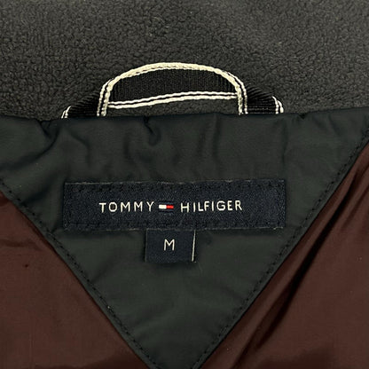 TOMMYHILFIGER トミーヒルフィガー ネイビー サークルロゴ ファー付き ダウンベスト ベスト