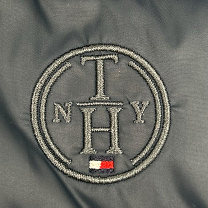 TOMMYHILFIGER トミーヒルフィガー ネイビー サークルロゴ ファー付き ダウンベスト ベスト
